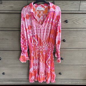 Vibrant Pink Patterned Dress